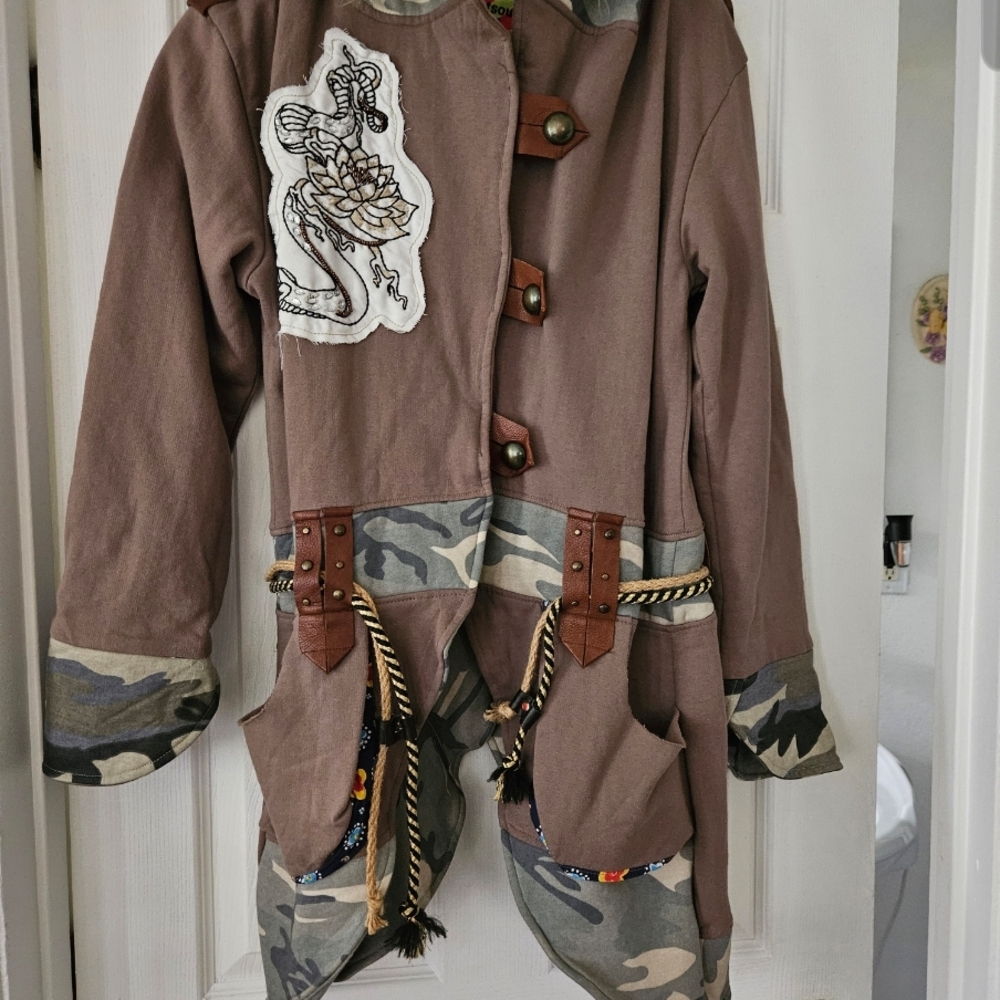 West Soul Design Factory Women's Funky 100% Cotton Jersey Jacket Size M